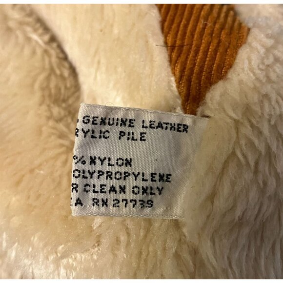 Vintage Grande Bay Suede Trucker Jacket 44 Sherpa Faux Fur Lined Western Cowboy - Picture 15 of 15